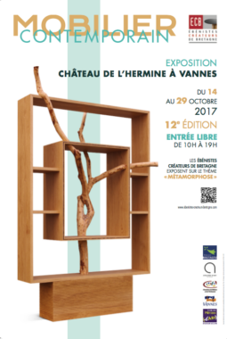 Affiche Expo Vannes des Ébénistes Créateurs de Bretagne Octobre 2017