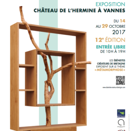 Affiche Expo Vannes des Ébénistes Créateurs de Bretagne Octobre 2017