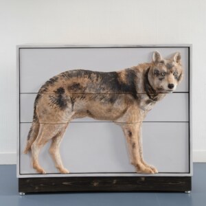Commode sculptée - Mon loup -